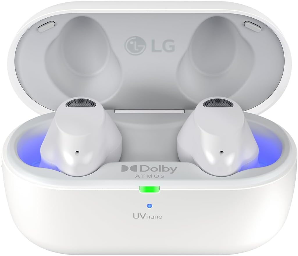LG Tone Free T90S In-Ear Bluetooth Kopfhörer mit Dolby Atmos-Sound, Meridian-Technologie, ANC (Activ
