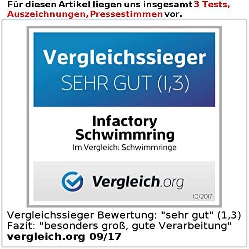 infactory Schwimmsessel: Aufblasbarer Schwimmring mit Rückenlehne und Getränkehalter (Schwimmreifen,