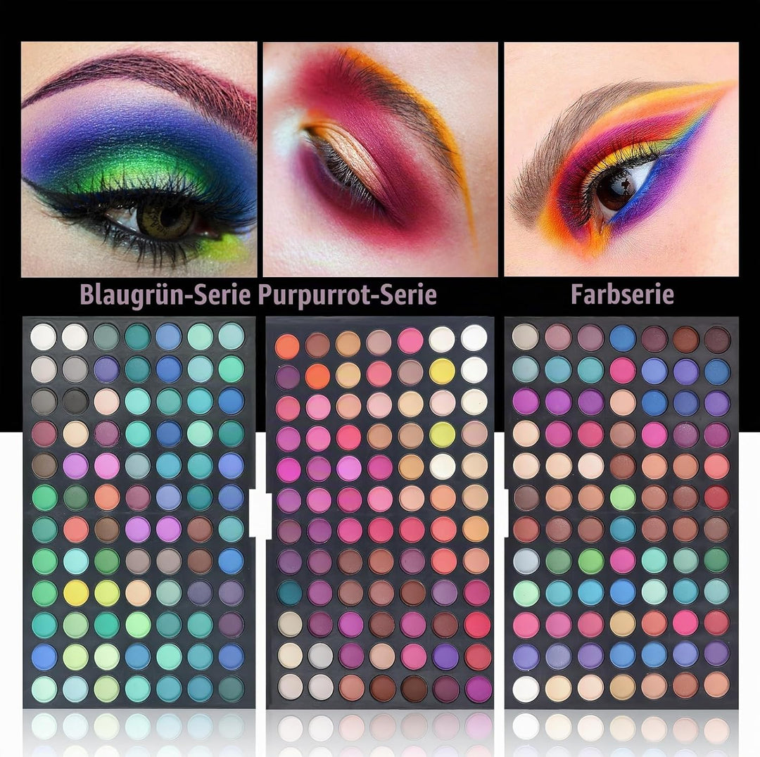 FantasyDay Profi 252 Farben Hochpigmentierte Warme Natürliche Matt Schminke Lidschatten Palette Make