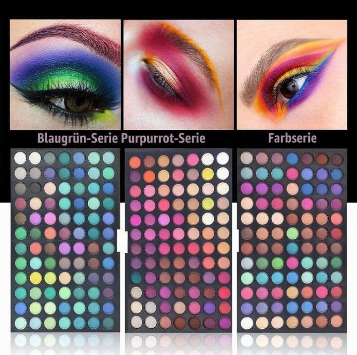 FantasyDay Profi 252 Farben Hochpigmentierte Warme Natürliche Matt Schminke Lidschatten Palette Make