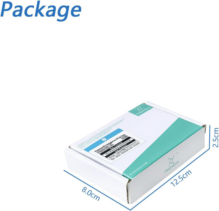 FREENOVE Quad M.2 NVMe SSD HAT for Raspberry Pi 5, M.2 Adapter AI HAT 4 Slots NAS RAID Kit, Solid St