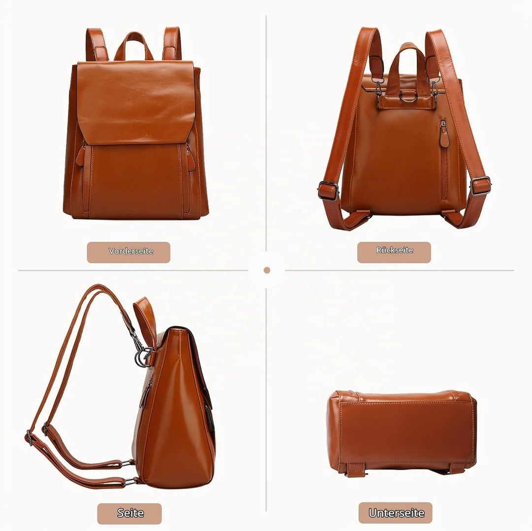 NICOLE&amp;DORIS Mode Damen Rucksack Henkeltaschen Schulrucksack Reisen Daypacks Outdoor Tasche Weich PU
