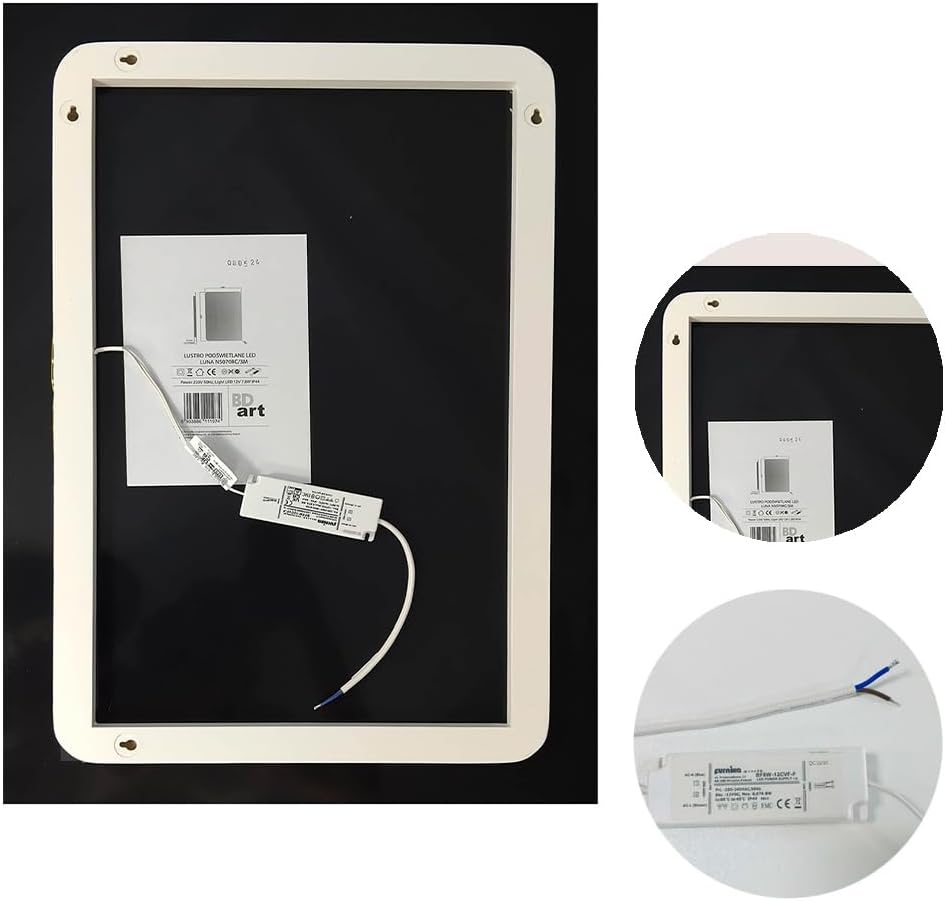 BD ART - Wandspiegel - Badspiegel - Spiegel Gross - Mirror - Ganzkörperspiegel - mit LED Beleuchtung