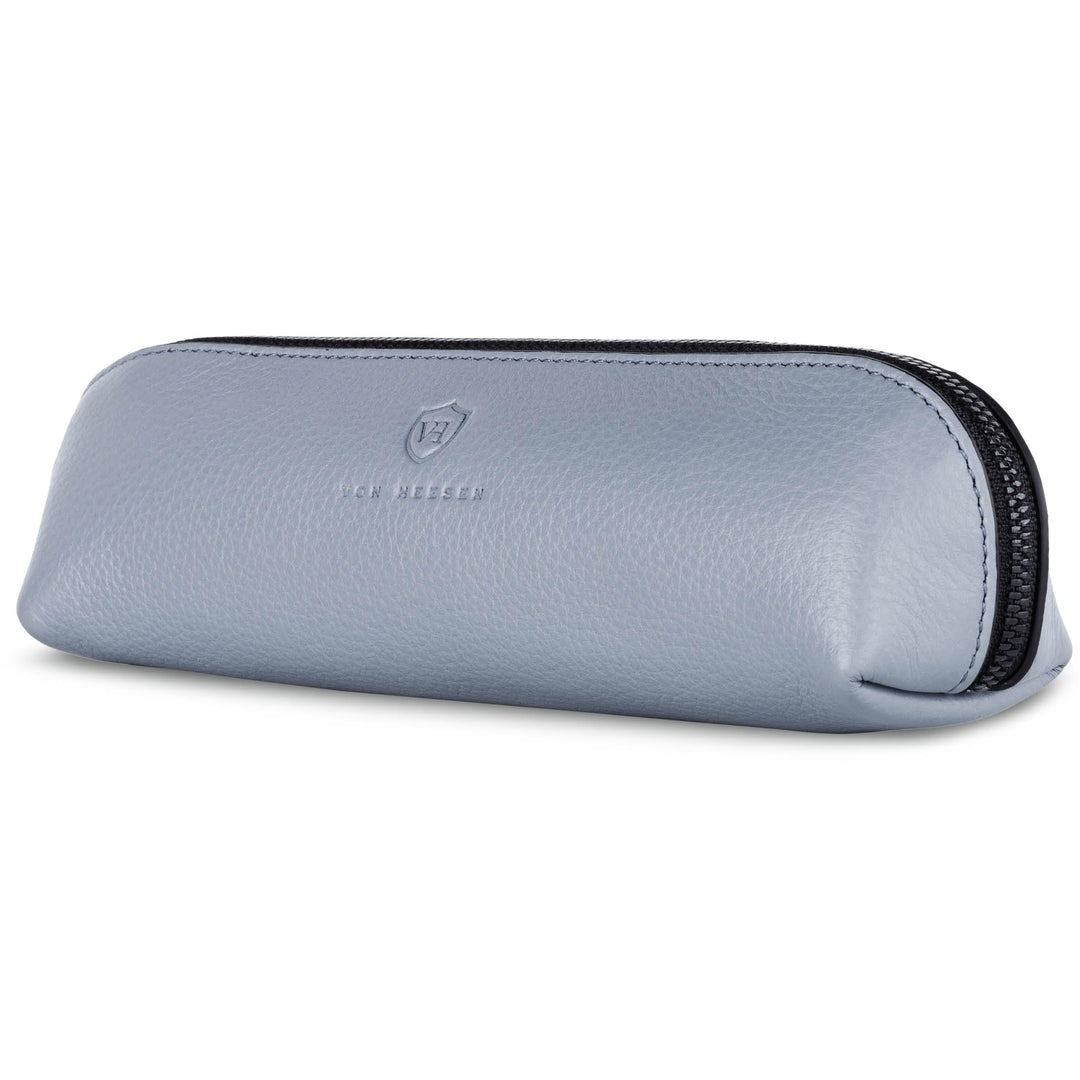 VON HEESEN® Echtleder Federmäppchen Leder Federmappe Etui für Stifte Mäppchen Schule Federtasche Uni