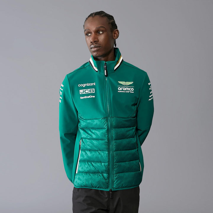 Herren 2024 Hybrid Team Jacke mit Thermore Polsterung - Grün, S