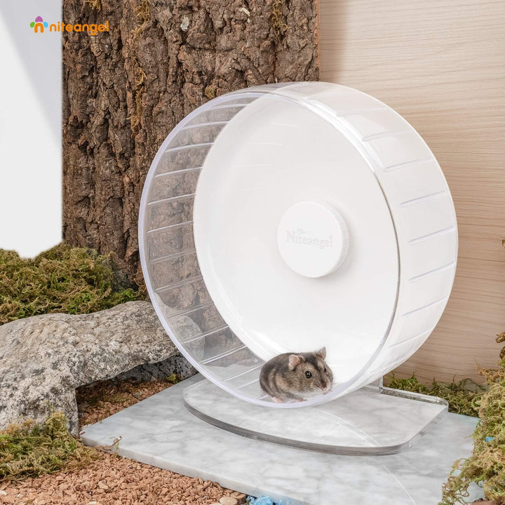 Niteangel Super-leise Hamsterräder - Leise Spinner-Hamsterräder mit verstellbarem Ständer für Zwergh