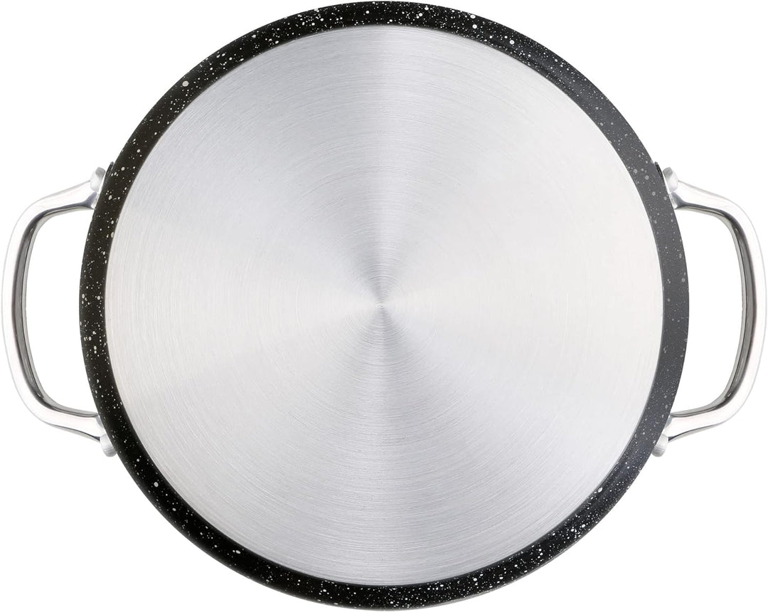 WECOOK! Granit Kochtopf mit niedriger Induktion, 30 cm, geschmiedetes Aluminium, 4,3 l, umweltfreund