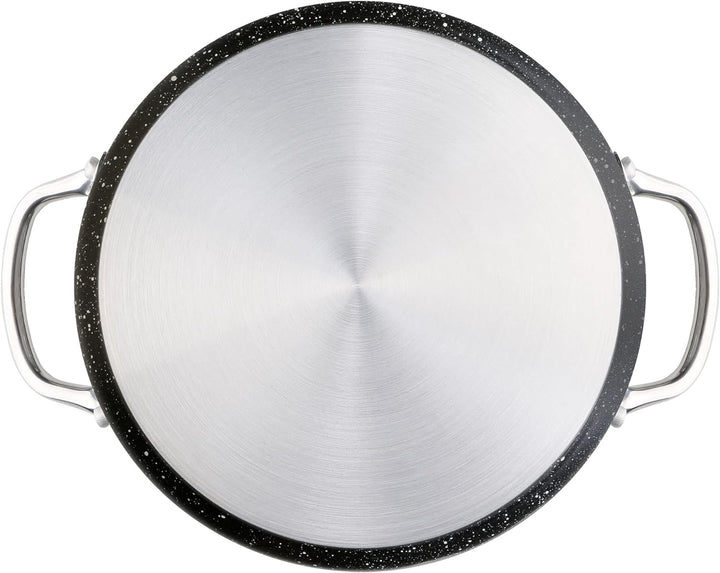 WECOOK! Granit Kochtopf mit niedriger Induktion, 30 cm, geschmiedetes Aluminium, 4,3 l, umweltfreund