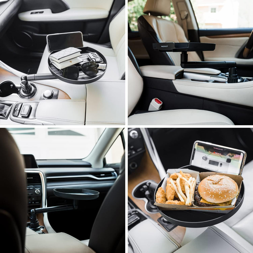 Macally MCUPTRAY, Halterung für Auto-Becherhalter, mit Tablett und Handy-Halterung für iOS und Andro