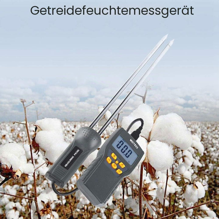 Multifunktionales Lebensmittel-Feuchtigkeitsmessgerät Abnehmbare Sonde 2% -30% Feuchtigkeit und -10~
