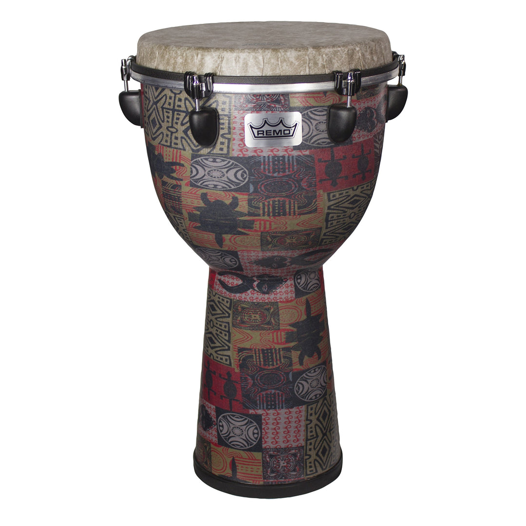Remo DJ-6112-57 Djembe Apex Designer Series, (12 Zoll) x (22 Zoll) Red Kinte, Red Kinte