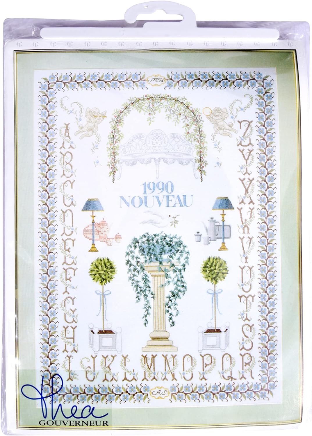 Thea Gouverneur - Kreuzstich-Set - Probenehmer - Leinen - 32 Count - Für Erwachsene - 1090 Sampler,