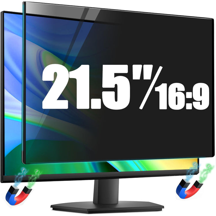 21,5 Zoll Monitor Magnetisch Blickschutzfolie 16:9 Seitenverhältnis, Anti Blaulichtfilter, Anti Glar