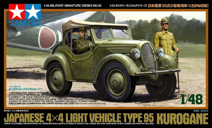 Tamiya 32558 1:48 Jap. Lt. Fhzg.Kurogane 4x4 (2) - Originalgetreue Nachbildung, Modellbau, Plastik B
