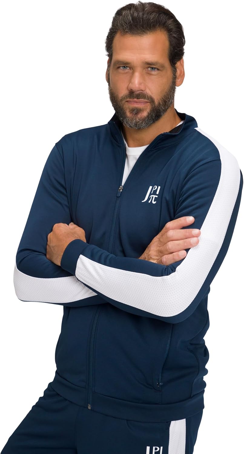 JP 1880 Herren grosse Grössen Übergrössen Menswear L-8XL Jay-PI Trainingsjacke, Fitness, Stehkragen,