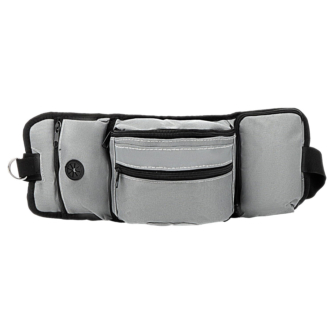 Grosse Bauchtasche für Hundetraining & Outdoor-Sport, Hüfttasche mit 4 Fächern, Wasserabweisende Lec