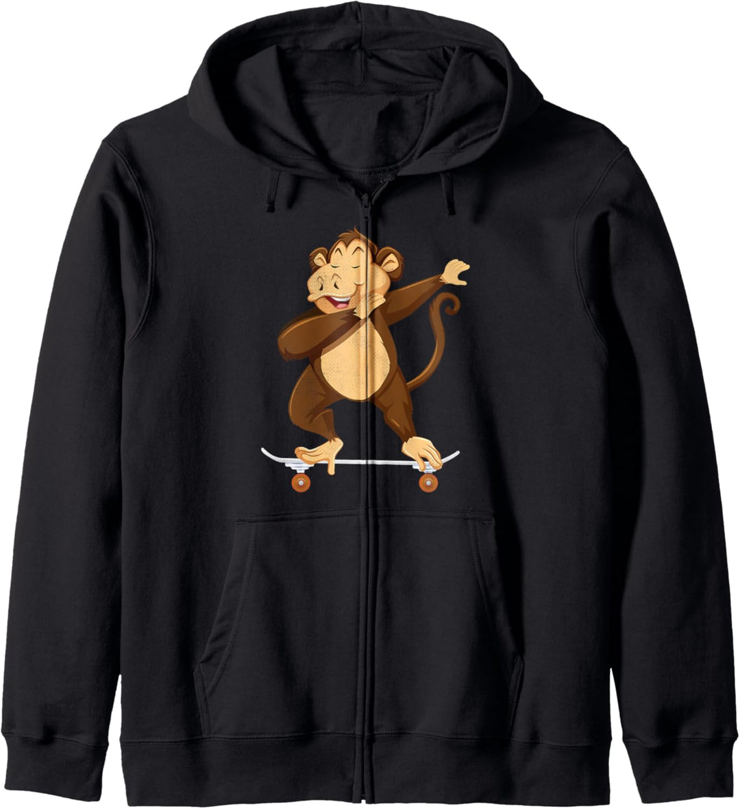 Skateboarding Monkey Chimp on Skateboard Gift for Skater Kapuzenjacke