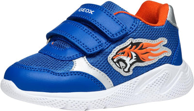 Geox Baby-Jungen B Sprintye Boy B Sneakers 21 EU Royal Orange, 21 EU Royal Orange