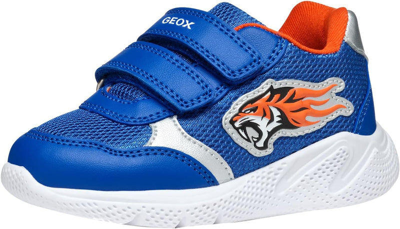Geox Baby-Jungen B Sprintye Boy B Sneakers 21 EU Royal Orange, 21 EU Royal Orange