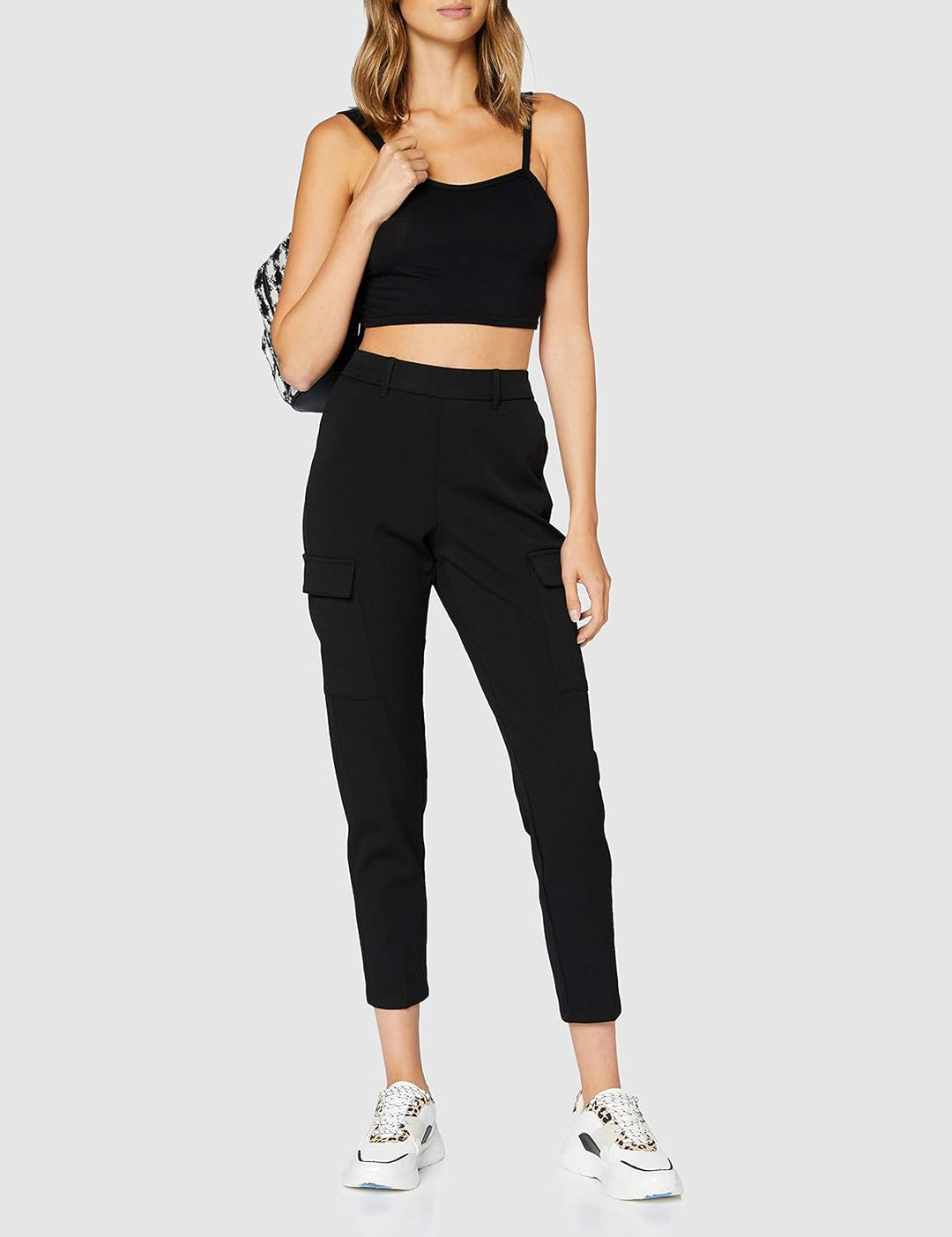 VERO MODA Damen Hose 10225280 XS Tall Schwarz, XS Tall Schwarz