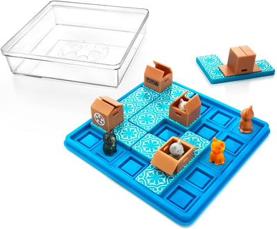 SmartGames - Cats & Boxes, Puzzle Game with 60 Challenges, 7+ Years, SG450