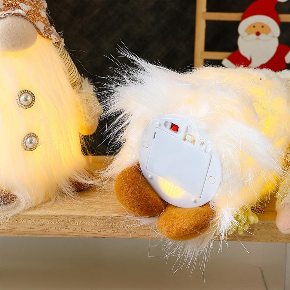 Wichtel Figuren Set, Weihnachtsdeko Wichtel, Leuchtende Wichtel Weihnachten Deko Amerikanisch, Schwe