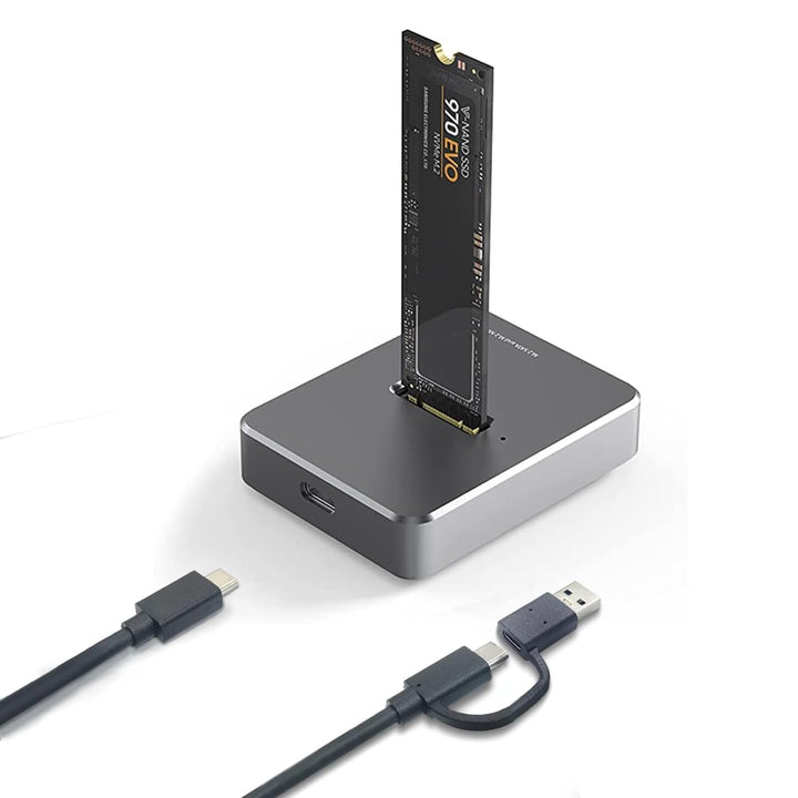 Zoravson M.2 NVME und SATA SSD Adapter USB 3.1 Gen 2 10Gbps Adapter und Gehäuse für externe Festplat