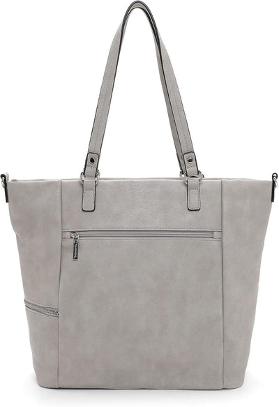 Tamaris Shopper TAS Nele 32803 Damen Handtaschen Uni Einheitsgrösse Lightgrey 810, Einheitsgrösse Li