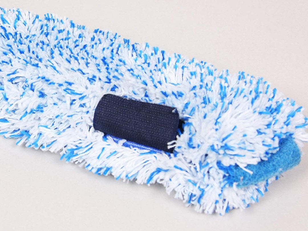 LEWI Fensterwischer & Fensterabzieher Set 15cm – Profi Einwischer mit Mikrofaserbezug & Abzieher mit