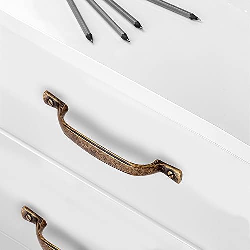 Emuca Griffe für Möbelstück, CC 96mm, Zamak, Bronze farbe, 20 Stück, CC 96 mm CC 96 mm Bronze Farbe,