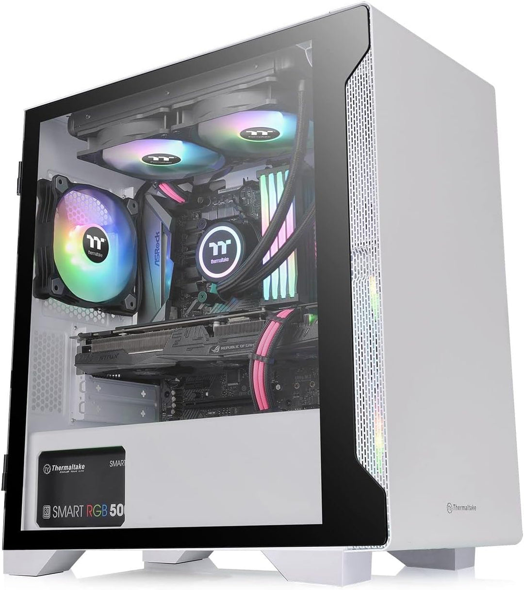 Thermaltake S100 TG Snow CA-1Q9-00S6WN-00 White, White