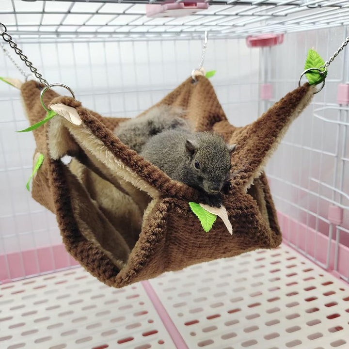 Kleintierhängematte, Hamster Hängematte Hängematte & Tunnel Warmbett Hauskäfig Nestkäfig Hängetunnel