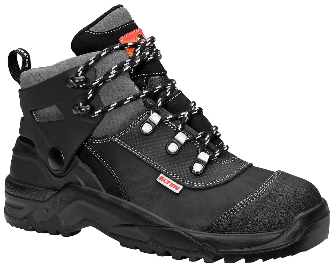ELTEN Unisex Elten Veiligheidsschoenen Dino S3, heren, omknikbescherming, licht, zwart, stalen neus