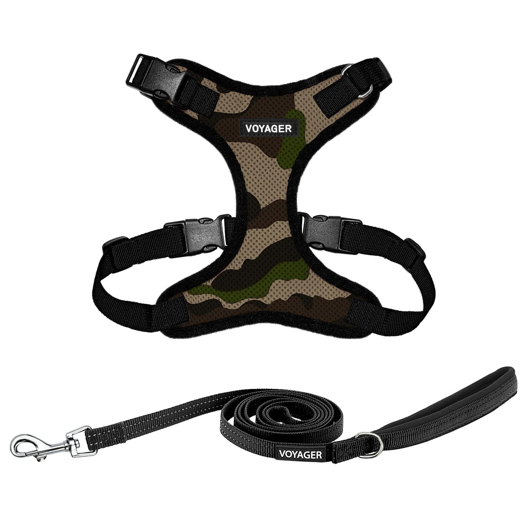 Voyager Step-In Lock Hundegeschirr, reflektierend, Hundeleine, Kombi-Set mit Neoprengriff, 1,5 m – u