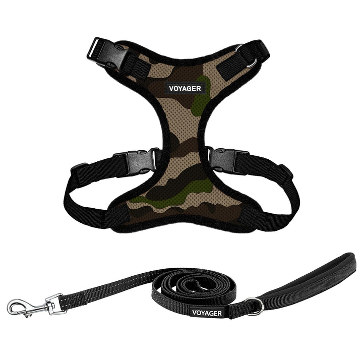 Voyager Step-In Lock Hundegeschirr, reflektierend, Hundeleine, Kombi-Set mit Neoprengriff, 1,5 m – u