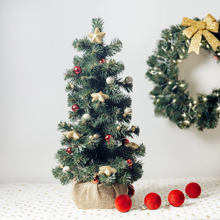Creative Home Kleiner Weihnachtsbaum Tannenbaum Künstlich | 40 cm | Künstlicher Weihnachtsbaum Deko