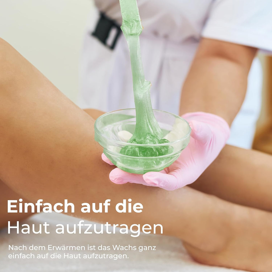 Heisswachs Perlen für Enthaarung, Waxing Bohnen für Körper, Intim & Gesicht, Warmwachs ohne Streifen