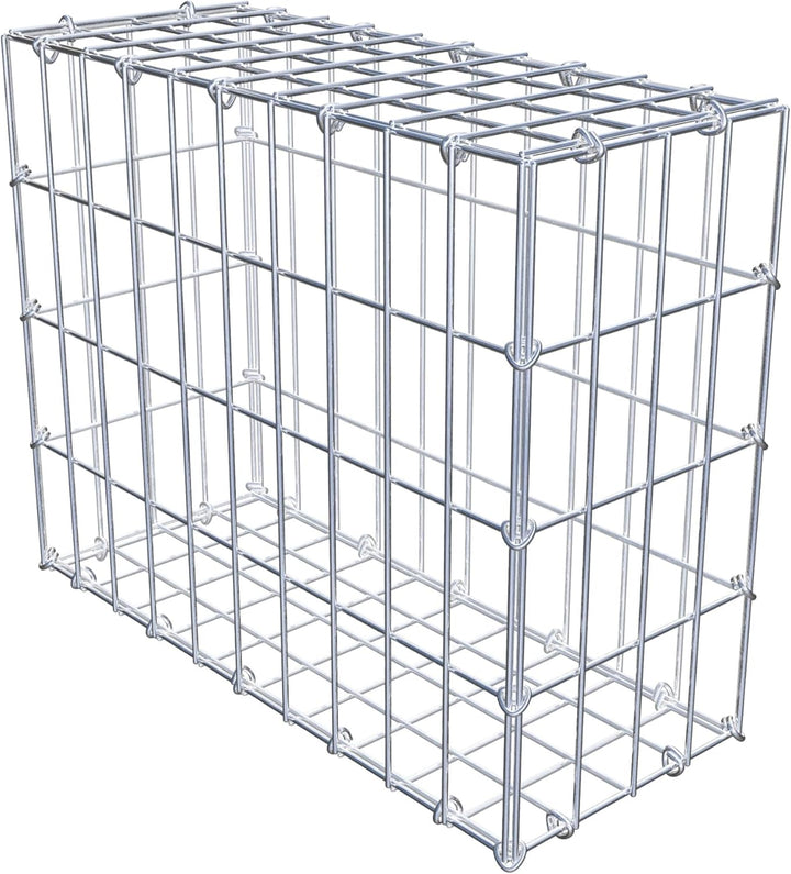 GABIONA - Gabione LxHxT: 50 x 40 x 20 cm - Gabionenmauer für Steine ab 45mm Körnung - Maschenweite 5