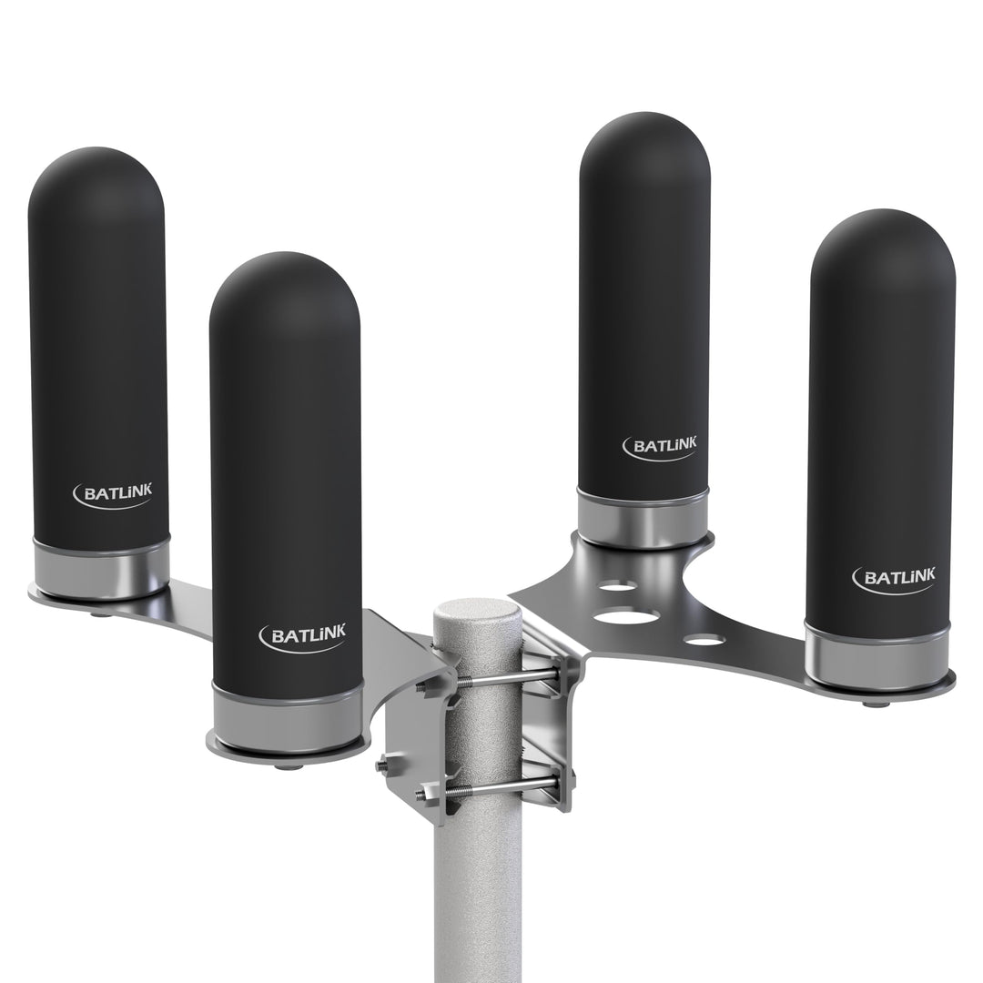 BATLINK MAO5GV2-4 4x4 MIMO Marine Grade (IP66) 5G Antenne inkl. 5m Kabel - 9dBi Leistungsgewinn, für