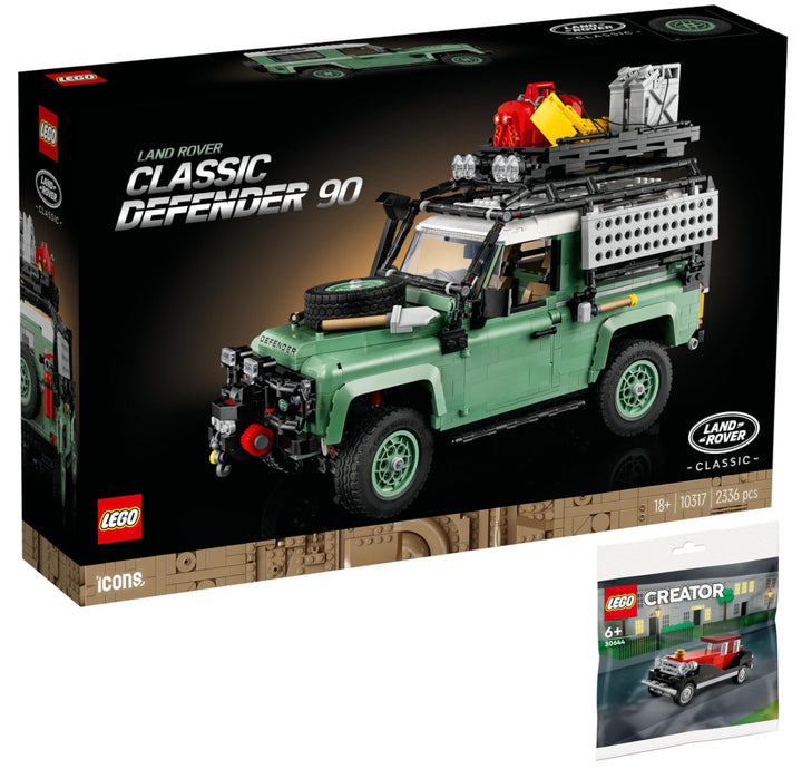 Lego 2er Set: 10317 Klassischer Land Rover Defender 90 & 30644 Oldtimer Polybag