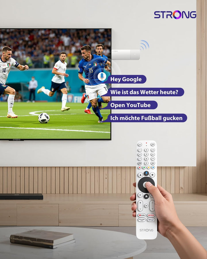 STRONG LEAP-AIR 4K UHD TV Stick, Android 11, WiFi, Google Sprachassistent, HDR10+, Dolby Audio & Dol