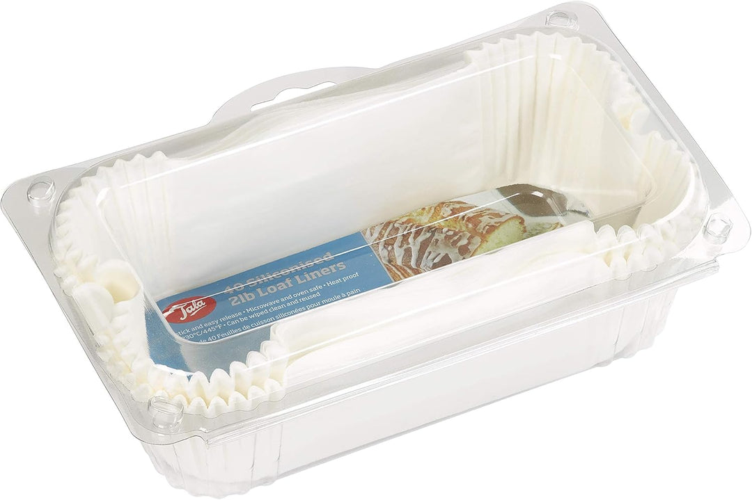 Tala Antihaftbeschichtete Papier-Backformen 2 lb, Fettresistentes Backpapier, Ideal für Brot, Gebäck