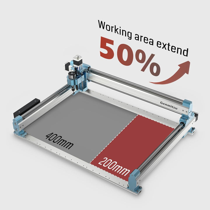 Genmitsu 4040-PRO X-Achsen-Erweiterungskit, 4040 Upgrade auf 6040, CNC-Zubehör für 4040-PRO CNC-Fräs
