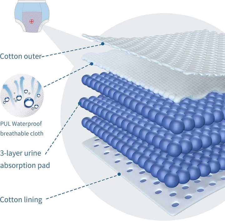 BIG ELEPHANT 10er Pack Töpfchen Trainingshose für Kleinkinder, Baumwolle Mädchen Trainingsunterhosen