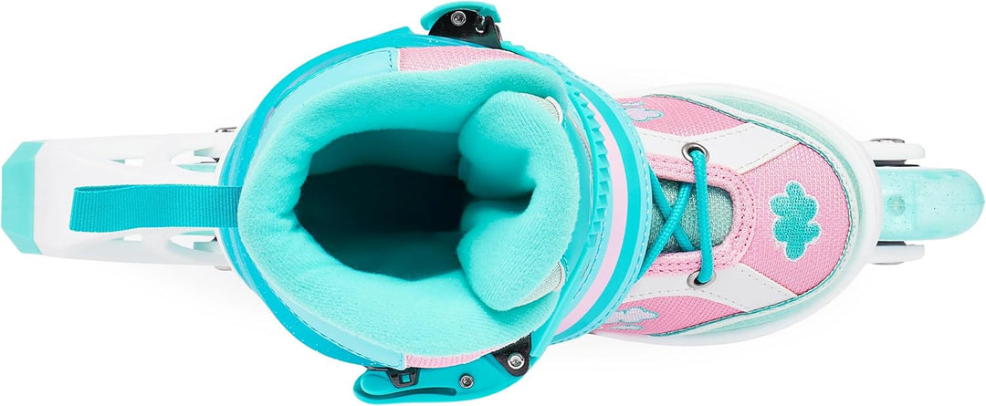 RAVEN 3in1 Inline Skates Triskates Rollschuhe Inliner für Kinder Mädchen verstellbar 27-30 (16,5cm-1