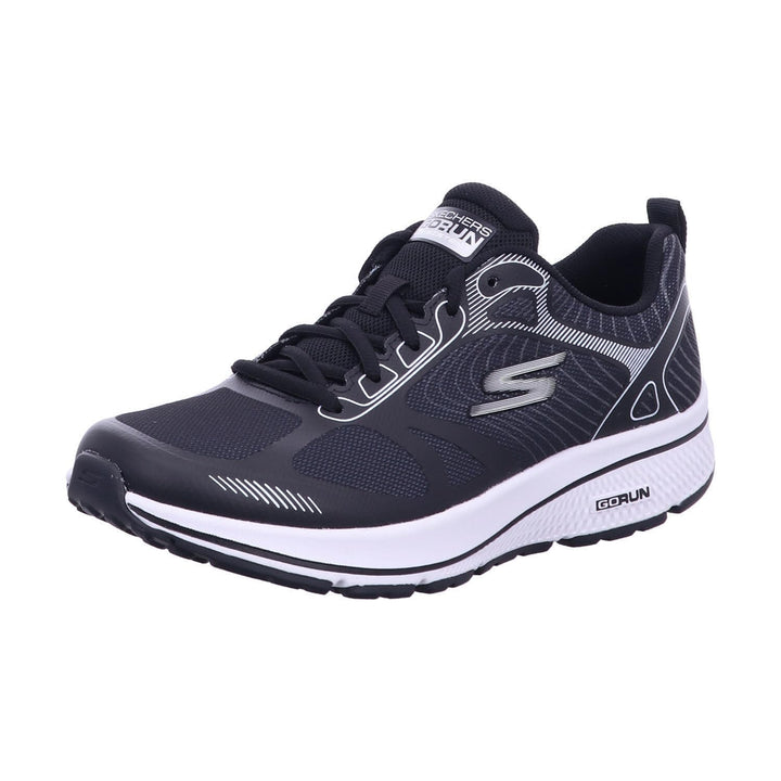 Skechers Herren Running Shoes, 41 EU Black Textile Synthetic White Trim