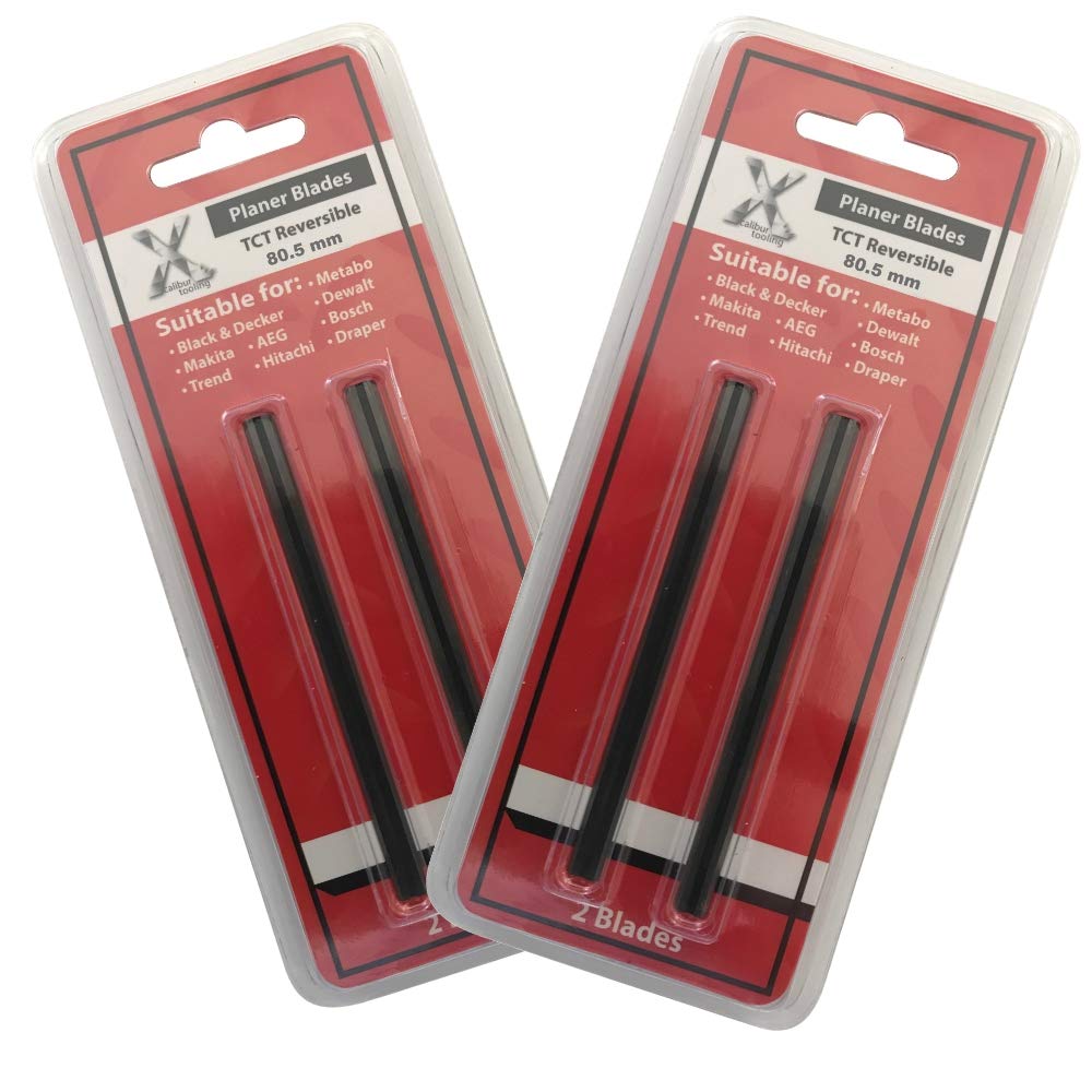 Hobelmesser 80.5mm Tunsgten Hartmetall Reversible für DeWalt, Makita, Elu, NuTool, Bosch, AEG, Haffn
