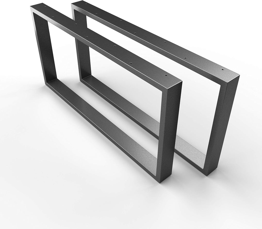 sossai® Couchtischkufen aus Stahl (pulverbeschichtet) | CKK1 | Farbe: Anthrazit | Breite 80 cm x Höh
