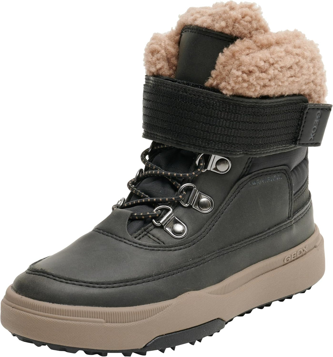 Geox Jungen J Bunshee Pg Boy B A Ankle Boot 33 EU Black Beige, 33 EU Black Beige
