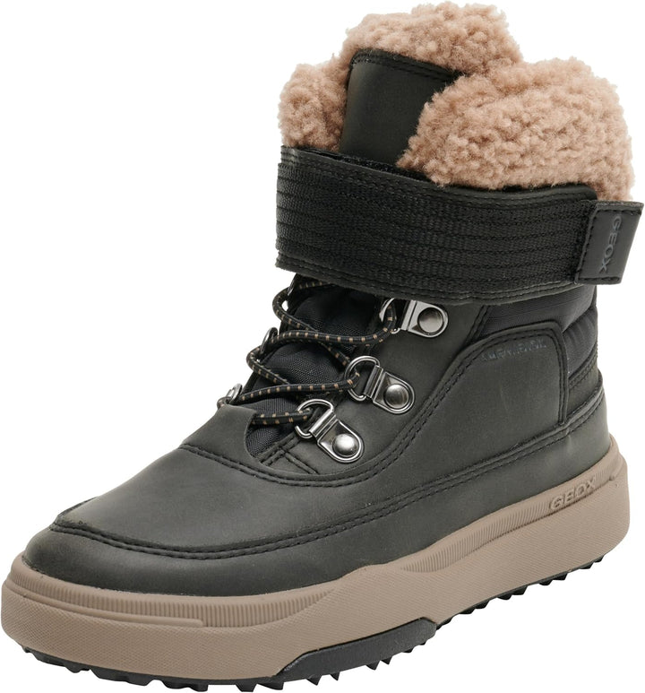 Geox Jungen J Bunshee Pg Boy B A Ankle Boot 33 EU Black Beige, 33 EU Black Beige